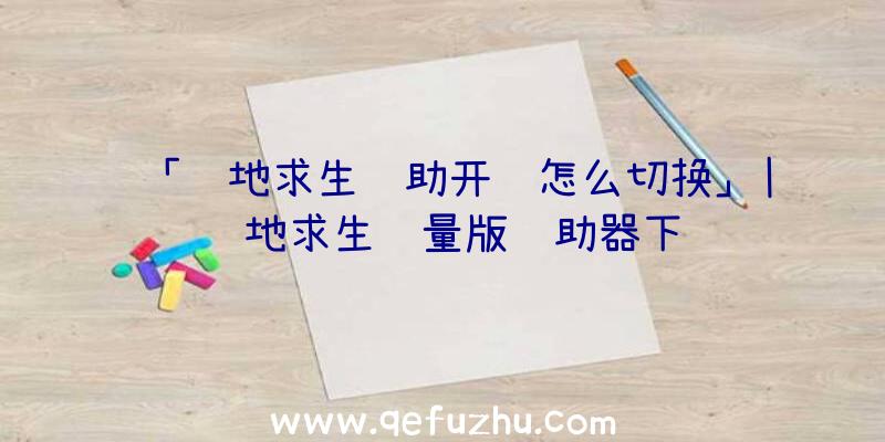 「绝地求生辅助开镜怎么切换」|绝地求生轻量版辅助器下载